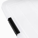 IRIS USA 6-Pack Clip Box with Latching Lids, 18 Quart Craft Storage Bins, Art & Writing Supply Containers for Home, Office & Classroom Organization - size: 18 Qt, style: 6 Pack