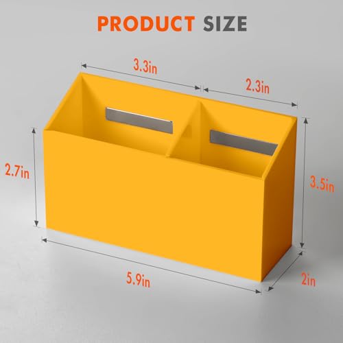 BEYGORM Magnetic Dry Erase Marker Holder for Whiteboard,Non-slip Acrylic Magnet Pen Holder for Fridge Refrigerator,Locker Organizer for Work,Locker Accessories,Pencil Cup for Desk(Orange) - color: Orange