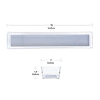 Glad Drawer Organizer Bin, 15x3 - Heavy Duty Clear Plastic Storage Tray for Junk Drawers, Kitchen Utensils, Bathroom Vanity, and Organizing Pantry - BPA Free, Food Safe, Non Slip - size: 15x3