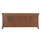Safavieh American Homes Collection Lonan Grey and White Wicker Storage Bench - color: Sepia
