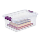 Sterilite 12-Pack ClearView Latch Box, Stackable Organizer Bins with Lids, 15 Quart - Clear Plastic Organization Containers for Closet, Bedroom, Shelving Units and Home or Office Storage - size: 12 Pack, style: 15 Quart