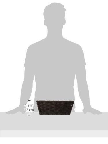 Whitmor Driftwood Split Rattique Small Shelf Tote - size: (Pack of 1)