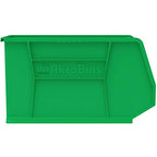 Akro-Mils 30265 AkroBins Plastic Storage Bins, Space-Saving Stackable Bins for Garage, Pantry, Craft Organization, 18-Inch x 8.25-Inch x 9-Inch, Green, 6-Pack - color: Green