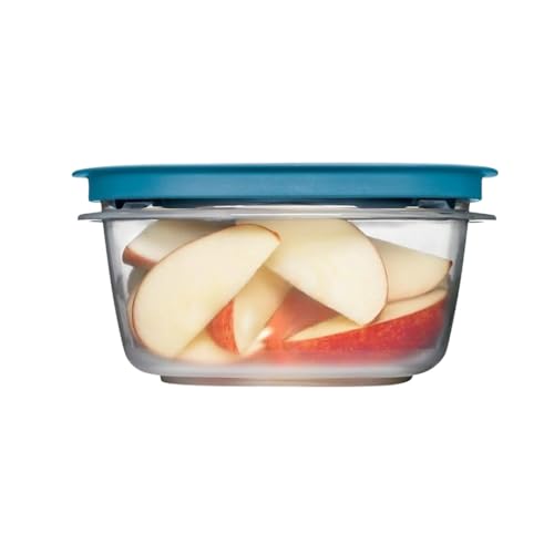 Storage Containers, Easy Find Lids, Teal, 2 Cup pack of 4, Flex & Seal, Leak Proof Lids, Food Storage Set, Clear Meal Prep Flex Containers, Assortment - size: 2Cup