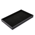 Black Velvet Stackable Jewelry Tray Showcase Display Earring Necklace Bracelet Rings Organizer…… - size: 1pcs