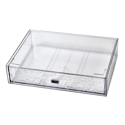 Desk Drawer Organizer, Stackable Plastic Storage Drawer, Grocery Organizer For Stationery/Office Supplies (New Clear, 1 Compartment)) - color: New Clear, size: 1drawers