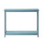 Convenience Concepts Oxford Console Table 39.5" - Sofa Table with Storage Shelf, Transitional Entryway Hall Table for Living Room and Bedroom, Display Foyer Table, Sea Foam Blue - color: Sea Foam Blue