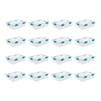 Sterilite 16-Pack Gasket Box, Weather-Resistant Storage Bins with Latching Lids, 37 Quart - Heavy-Duty Organizing Containers for Closet, Bathroom, and Office - size: 37 Quart, style: 16 Pack