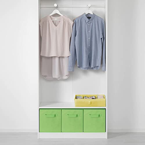 PowerKing Collapsible Storage Cubes with Handles, Fabric Foldable Bins for Closet Shelves, Durable Organization Storage Bins, 10.5'' x 11'' x 10.5'', 2 Pack, Green - color: Green, size: 2Pack