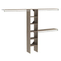 ClosetMaid 1951140 SuiteSymphony 16-Inch Closet Organizer with Shelves, Natural Gray - color: Natural Gray, style: Closet Organizer w/Shelves