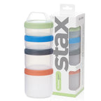 humangear Stax Modular Storage System - Food-Safe 4-Piece Stacking Container with Click-Handle - color: Spectrum, size: Large