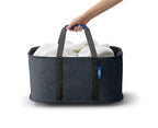 Joseph Joseph Hold-All, Collapsible 35L/9.25 Gallon Washing Laundry Basket Bag, Durable Fabric, Moisture Resistant - Carbon Black - color: Black, size: 35L