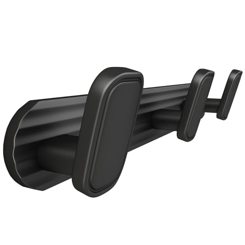Coat Rack Wall Mount Black, 3 Hooks Rack Metal Coat Hanger Wall for Hanging Hat Purse and Robes, Towel Hook for Bathrooms and Entryway (1 Pack) - color: Black, size: Round 3 Hooks 1 Pack