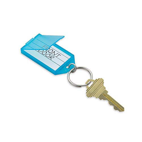 Lucky Line Key Tag Rack with 8 Tags, Assorted Colors, 1 Pack (60580) - color: 8 Tag - Key Rack