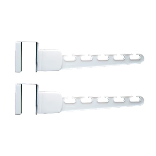Wonder Hanger Over The Door 2-Pack Organizer for Clothes Hangers, Space-Saving Cascading Hanger Hooks, White - size: 2-Pack