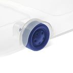 Latching Wheeled Storage Bin, 66 Quart Clear Underbed Storage Container with Latch Lid, Blue