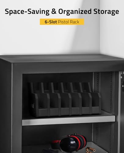 CVLIFE Foam Pistol Rack for Gun Safe Shelf Pistol Holder Gun Safe Cabinet Accessories Handgun Rack Pistol Stand for Storage - size: 6 Slots