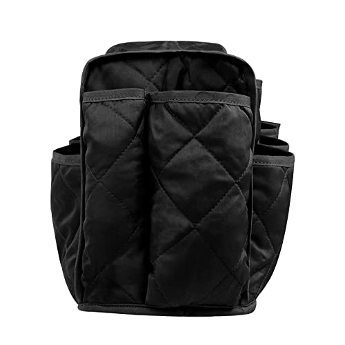 Sofa Armrest Side Storage Bag with 14 Pockets Couch Chair Armrest Organizer Sofa Caddy Holder TV Magazine Remote Control Organizer for Phone iPad Book Snack Glasses Drink Space Saver Bag - color: Black