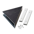 Palisade Vinyl Waterproof Corner Shower Shelf in Black Ice - color: Black Ice