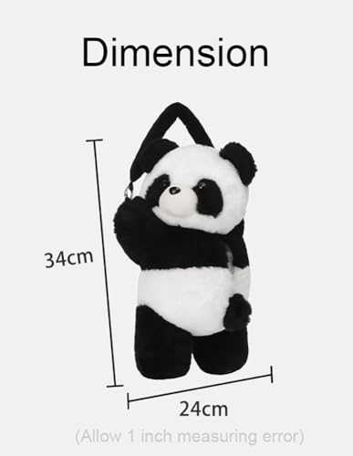 Cute Tissue Box Cover Plush Tissue Box Holder for Car, Home, Decorative Holder/Organizer for Bathroom Vanity Countertop, Nightstands, Office Desk-Panda - color: Panda