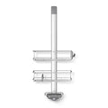 simplehuman Over-Door Shower Caddy, Stainless Steel and Anodized Aluminum - style: Over Door