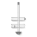 simplehuman Over-Door Shower Caddy, Stainless Steel and Anodized Aluminum - style: Over Door