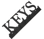 Lixgifts Key Holder Wall Mounted Key Hooks for Wall Decorative with 7 Hooks Black Metal Key Organizer Rack Hanger for Entryway, Front Door, Hallway, Office 10X3.7 inches