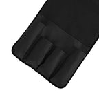 Luxury Leather Sofa Armrest Organizer, Non-slip Couch Sofa Chair Caddy with 5 Pockets for Phone, Book, Magazines, Tablet, Remote Control Holder Recliner Couch Tidy Hanging Storage Bag Arm Chair Tray - color: Black, Luxury Leather