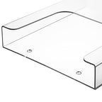 Suwimut 3 Pack Acrylic Brochure Holder, 8.5 x 11 Inch Brochure Holder Wall Mount, Clear Literature Organizer Pamphlet Flyer Display Plastic Magazine Holders for Wall