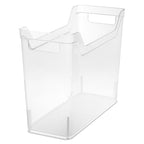 Sterilite Narrow Shelf Bin with Handles, Plastic Storage Container for Organizing Shelving, Closet, Pantry, and Countertops, Clear, 6-Pack - size: Narrow