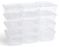 Rubbermaid Cleverstore 6 Qt Clear Storage Bins with Lids, 12-Pack, Stackable, BPA-Free, Made in USA - size: 6 Qt - 12 Pack