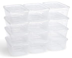 Rubbermaid Cleverstore 6 Qt Clear Storage Bins with Lids, 12-Pack, Stackable, BPA-Free, Made in USA - size: 6 Qt - 12 Pack