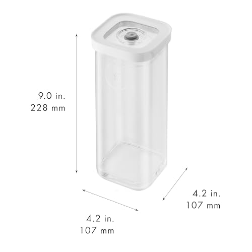 ZWILLING Fresh & Save Cube Boxes, Plastic, Airtight Dry Food Storage Container, Small Tall Cube, 3S Container, 1.4-qt - size: 1 Piece 3S