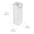 ZWILLING Fresh & Save Cube Boxes, Plastic, Airtight Dry Food Storage Container, Small Tall Cube, 3S Container, 1.4-qt - size: 1 Piece 3S