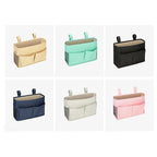 Bedside Storage Organizer Bag Phone Book Magazine Holder Pockets Hanging Storage Bag Sofa Side Pouch Bag(Mint Green) - color: Mint Green