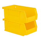 Hudson Exchange 7-1/2" x 4" x 3" Plastic Stackable Storage Bin and Hanging Container (Yellow, 1 Pack) - color: Yellow, size: 1 Pack
