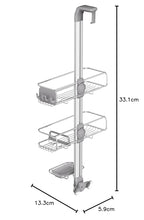 simplehuman Over-Door Shower Caddy, Stainless Steel and Anodized Aluminum - style: Over Door