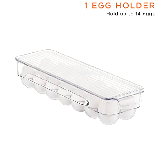 Sorbus Fridge Organizer Bins – Set of 8 Refrigerator Organizers and Storage Containers, Stackable Freezer Bins and House Essentials for New Home, BPA-Free Pantry Drawer Organizers - size: 8 Pack