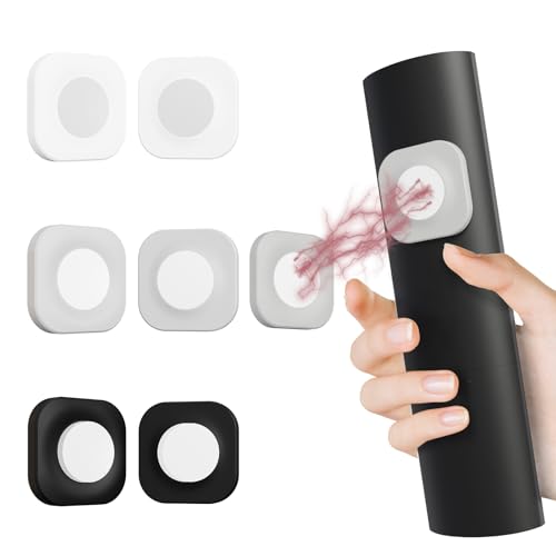 Magnetic Remote Control Holder Wall Mount Self-Adhesive, 6 Pack Upgraded Silicone Remote Organizer Storage Wall Holder for Home Office TV, Fan and Air Conditioner Remote Control 3 Colors - color: 2 Black, 2 White, 2 Gray, size: Square