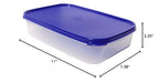 Tupperware Modular Mates 8.5 Cup Rectangle 1 Container Sapphire Blue Seal