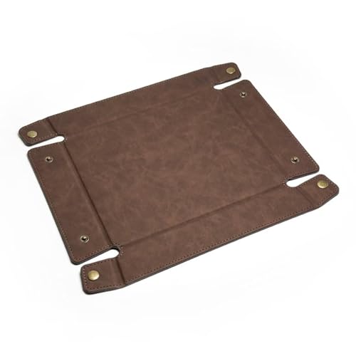 LLmoway PU Leather Valet Tray Nightstand Desk Organizer for Men Women Home Office Phone Watch Jewelry Glasses Keys Coins Storage - color: Dark Blue