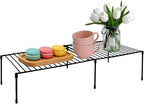 Freezer Shelf Rack - Expandable Freezer Shelves Shelf with Anti-Slip Feet, Adjustable Wire Racks for Cabinets, Top Freezer, Kitchen Pantry, Counter, Spice & Dish Cupboard Storage