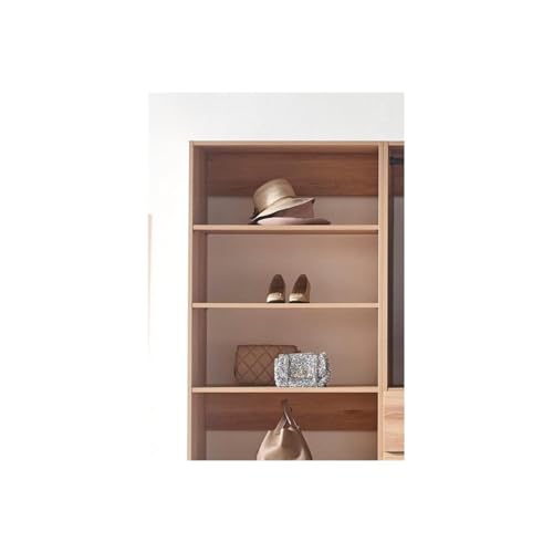 Maykoosh Closet System Organizer - Customizable Walk-in Wardrobe Storage Oak/Model EDB 3 Closet - color: Oak, size: Model EDB 3 Closet