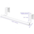 Cabinet Door Towel Holder, Over Cabinet Towel Bar, Stainless Steel Dish Towel Holder for Cabinet Door Kicthen Towel Rack, White 2 Pack - color: White