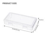 Medium Clear Storage Box 9 Pack Stackable Storage Containers with Snap-Tight Latch 10" x 5"x 1.9" for Pencil Box,Art tools - size: Medium-9 Pack