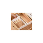 6 Pack Adjustable Drawer Dividers (10.8–17.9”) – Expandable Slide-Lock Plastic Drawer Organizer for Clothes, Kitchen, Bathroom & Office – Tool-Free White Drawer Separators