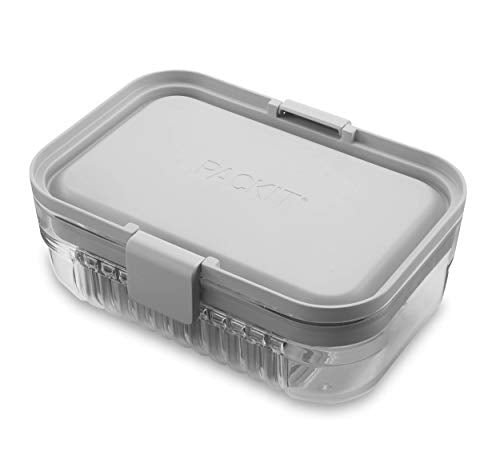 Packit, Bento Mod Lunch Steel Gray - color: Steel Gray