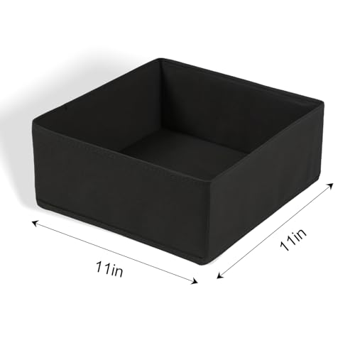 1 Pcs Drawer Organizer Storage Box for Underwear Socks Closet Divider for Wardrobe Dresser Vanity Space Saving Use(Black) - color: Beige-2, size: Large