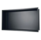 Shower Niche 24"x12"，No Tile Needed，Stainless Steel Niche Bathroom for Shower Wall，Matte Black （ 24 x 12 in） - color: Black, size: 12 * 24 in