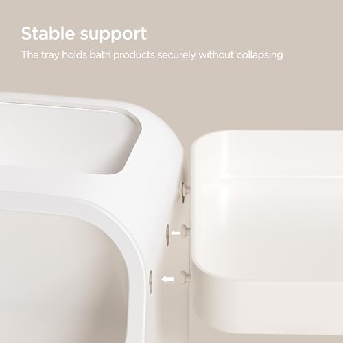 HBlife Bathroom Organizers and Storage with Brush Holder for Vanity, 3 Tier Plastic Makeup Organizer for Dresser Counter, Skincare, Lipstick, Perfume, and Cosmetic Storage - color: White, size: Medium
